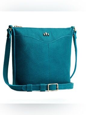 Portland Leather Cypress Side Bag, Aquarius